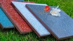 Gạch lát 30x30cm men đá granite màu xanh chấm bi Gốm Đất Việt