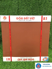 Gạch lát 60x60cm màu đỏ đậm Gốm Đất Việt