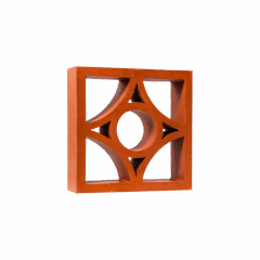 Gạch thông gió Hạ Uydi 20x20x6cm đỏ Viglacera Hạ Long