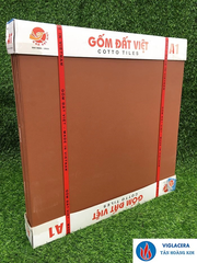 Gạch lát 60x60cm màu đỏ đậm Gốm Đất Việt