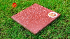 Gạch lát 30x30cm men đá granite màu đỏ chấm bi Gốm Đất Việt