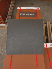 Gạch lát 40x40cm màu ghi đậm Gốm Đất Việt