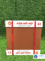 Gạch lát 40x40cm màu đỏ Gốm Đất Việt