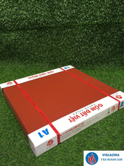 Gạch lát 50x50cm màu đỏ tráng men Gốm Đất Việt