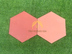 Gạch lục giác 23x23cm màu đỏ nhạt Gốm Đất Việt