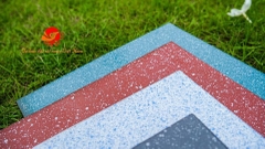 Gạch lát 30x30cm men đá granite màu xanh chấm bi Gốm Đất Việt