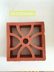 Gạch thông gió Tứ Điệp 20x20x6cm đỏ Viglacera Hạ Long