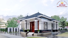 Mẫu nhà cấp 4 mái Nhật đỉnh của chóp