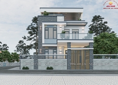 Nhà phố 3 tầng hiện đại rộng 8m ở Đông Vĩnh TP Vinh
