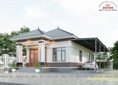 Nhà cấp 4 mái nhật rộng 7.5m ở Cẩm Xuyên Hà Tĩnh