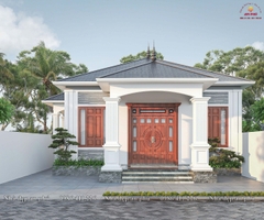 Nhà cấp 4 mái nhật tân cổ nổi bật ở Thạch Hà Hà Tĩnh