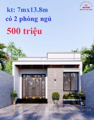 Nhà cấp 4 mái bằng chi phí 500tr