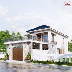 Mẫu 2 tầng mái nhật có 5 phòng ngủ ở Thanh Chương Nghệ An