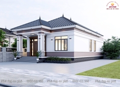 Nhà cấp 4 mái nhật rộng 8,5m có 3 phòng ngủ đơn giản mà đẹp !