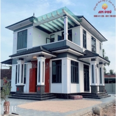 Hoàn thiện mẫu nhà 2 tầng mái Nhật ở  Thanh Chương - Nghệ An