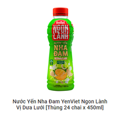 Nước Yến Dưa Lưới 6x450mlx24