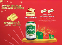 BIA SÀI GÒN TRÚNG THƯỞNG