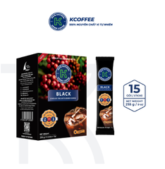 Cà Phê Hòa Tan 2 In 1 K Black 255 gram (15 gói/hộp x 24 hộp/thùng)