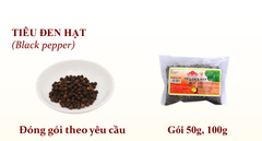 Tiêu Đen Hạt 50G