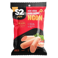 S2 Joy Xúc Xích Dinh Dưỡng Ngon (gói 4 cây x 60 g)