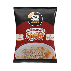 S2 Cheer Cháo Thịt Bằm ( 50g / gói )
 10 gói x 3 dây / thùng