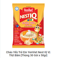 Cháo Yến Việt Trẻ Em (30 gói x 50gr)