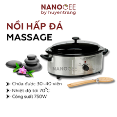 Nồi Hấp Nóng Đá Nóng Massage Spa 750W – Chứa 30–40 Viên Đá