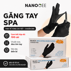 Găng Tay Cao Su Y Tế Không Bột Trong Spa, Phun Xăm, Thẩm Mỹ - Hộp 100 Chiếc