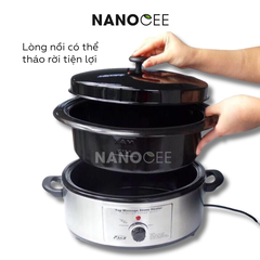 Nồi Hấp Nóng Đá Nóng Massage Spa 750W – Chứa 30–40 Viên Đá