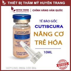 Tế bào gốc Hàn Quốc CUTISCURA Nâng Cơ Trẻ Hóa da (10ml/lọ) Thẩm Mỹ Huyền Trang NANOCEE