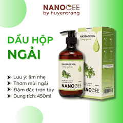 Dầu Massage Nanocee 450ml – Dầu đậm đặc, trơn tay, hương thơm dịu nhẹ cho Spa & Massage