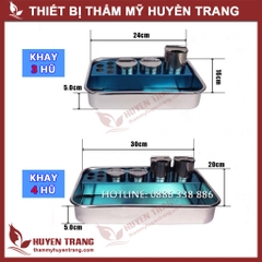 Khay Inox Chữ Nhật Đa Năng Dùng Đựng: Bông, Kéo, Panh Y Tế, Dụng Cụ Spa, Dụng Cụ Y Tế, Ống Nghiệm, Ống Trữ Máu...