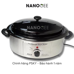 Nồi Hấp Nóng Đá Nóng Massage Spa 750W – Chứa 30–40 Viên Đá
