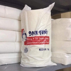 Bông cuộn thấm nước y tế Bạch Tuyết 1Kg (Bonino)