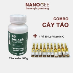 Combo 2 món: Tảo nanocee + 1 vỉ vitamin C