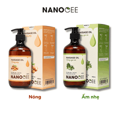 Dầu Massage Nanocee 450ml – Dầu đậm đặc, trơn tay, hương thơm dịu nhẹ cho Spa & Massage