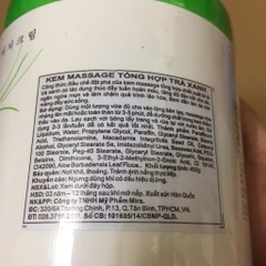 Kem Massage Trà Xanh Mira Green Tea Massage Cream 450g – Dưỡng Da Mềm Mịn