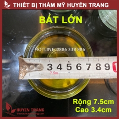 Combo Bát thủy tinh 6cm + Cọ peel cán DÀI