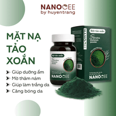 Bột Tảo Xoắn Spirulina Platensis Powder Nanocee 100g | Mặt Nạ Chăm Sóc Da
