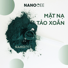 Bột Tảo Xoắn Spirulina Platensis Powder Nanocee 100g | Mặt Nạ Chăm Sóc Da