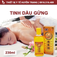 Tinh Dầu Gừng Nóng Massage Body 230ml, Đả Thông Kinh Lạc, Giảm Béo Spa Dưỡng Sinh Đông Y