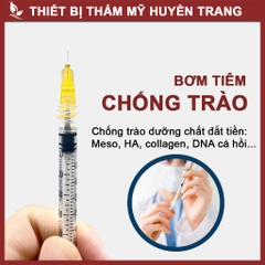 Bơm Tiêm Chống Trào Dưỡng Chất Meso, HA, Collagen, Lắp Đầu Kim Meso 34G MPV 1ml