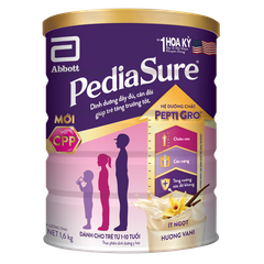 Pediasure vani 1,6kg Thực phẩm dinh dưỡng y học cho trẻ 1-10 tuổi