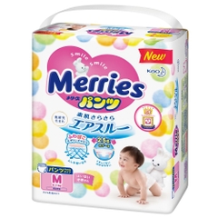 Bỉm tã quần Merries size M 58 miếng