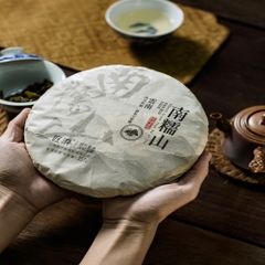 Phổ nhĩ sống Nam Nho Sơn bánh 357g 2023