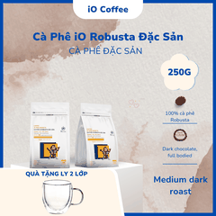 iO Coffee - Cà Phê iO Robusta Đặc Sản - Sơ Chế Bán Ướt