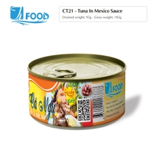 Cá ngừ sốt cà, đậu, bắp, 185g