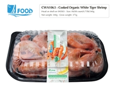 Tôm thẻ hấp nguyên vị, nguyên con Size 06/08, NW 340g (Khay)