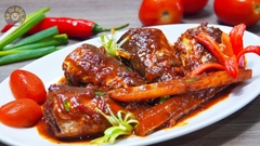 Cá ngừ sốt cà, đậu, hành, 185g