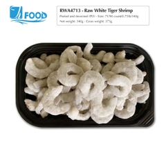 Tôm thẻ nguyên vị, lột vỏ lấy chỉ size 71/90, NW 340g (Khay)